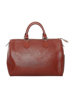 Louis Vuitton Cognac Epi leather Speedy 30 bag