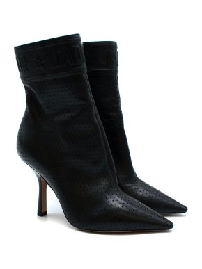 DiorAction Perforated Leather Ankle Boots