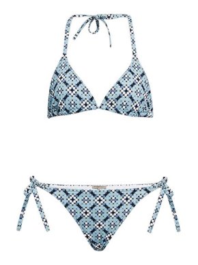 Bottega Veneta Blue Dotted Printed Bikini