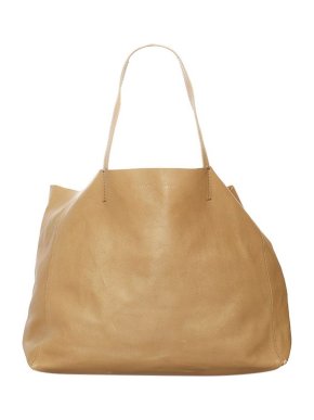 Celine Beige leather Horizontal Cabas tote bag