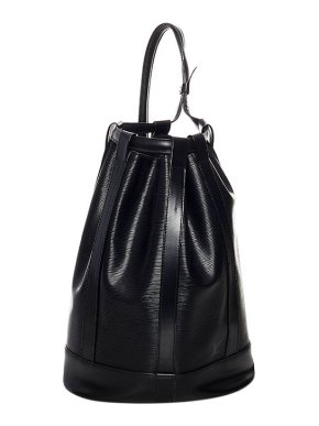 Louis Vuitton Black Epi leather Randonnee PM bucket bag