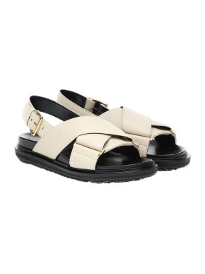 Marni Ivory Fussbett Sandals