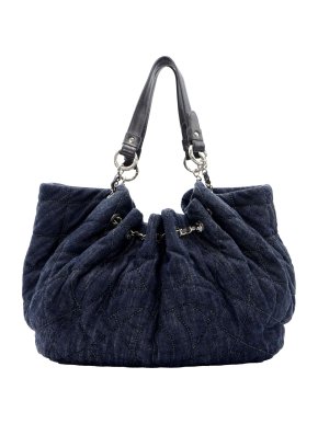 Chanel Stretch Spirit Cabas Denim Tote Bag
