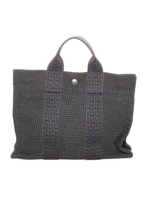 Hermes Grey Canvas Herline PM