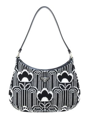 Prada Cleo Jacquard Shoulder Bag