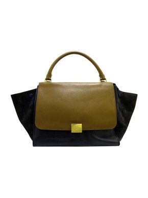Celine Tricolour leather Trapeze tote bag