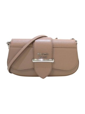Prada Taupe Saffiano leather Sidonie bag