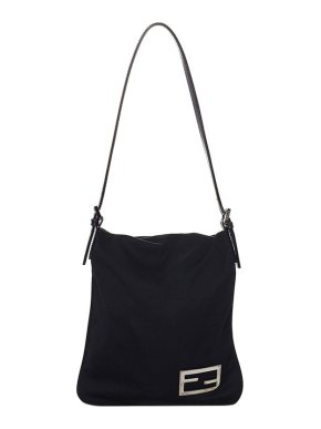 Fendi Vintage black nylon tote bag