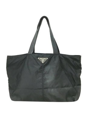 Prada Black nylon large Tessuto tote bag