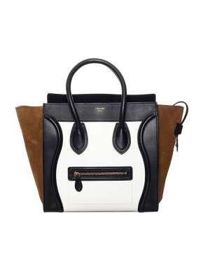 Celine Tricolour leather Nano Luggage tote bag