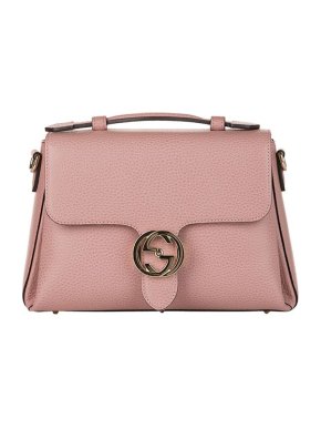Gucci Pink leather interlocking GG bag