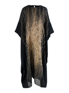 Taller Marmo Black & gold silk Madame Butterfly gown