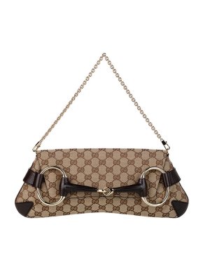 Gucci GG monogram canvas Horsebit baguette