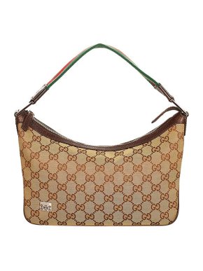 Gucci Vintage GG monogram canvas baguette