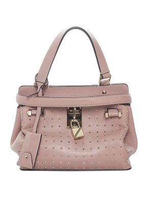 Valentino Garavani Mauve leather Rockstud satchel bag