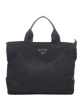 Prada Black nylon Tessuto tote bag