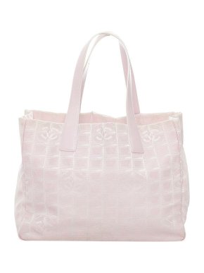 Chanel Ballet-pink nylon New Travel Line tote bag