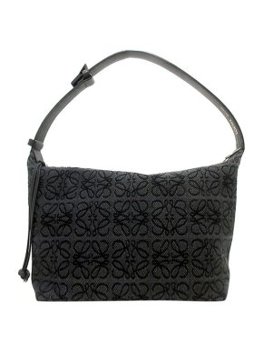 Loewe Black anagram canvas Cubi bag