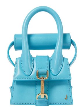 Jacquemus Blue leather Le Chiquito Montagne mini bag