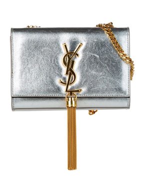 Saint Laurent Silver leather small Kate bag