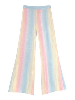 Paul & Joe Rainbow silk & lurex Olivia wide leg trousers