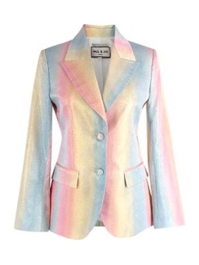 Paul & Joe Rainbow silk & lurex Galopin blazer