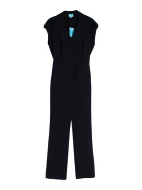 Paul & Joe x Ellozze Black Crepe Jumpsuit