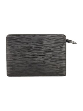 Louis Vuitton Black Epi leather Pochette Homme bag