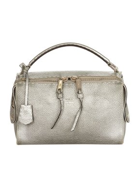 Fendi Silver leather Selleria bag