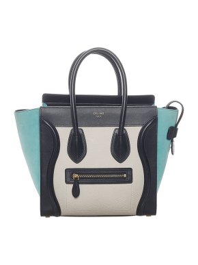 Celine Tricolour leather Luggage tote bag