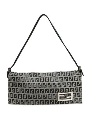 Fendi Vintage Zucchino canvas baguette