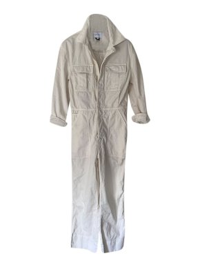 Current Elliott White denim boilersuit