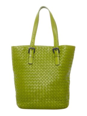 Bottega Veneta Green Intrecciato leather tote bag