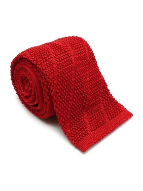 Chanel Vintage red knitted tie