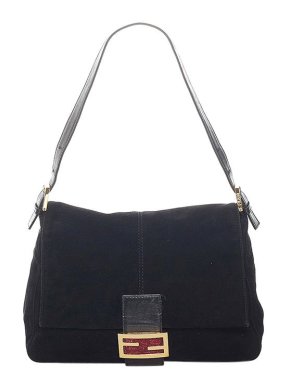 Fendi Black suede Mamma Forever bag