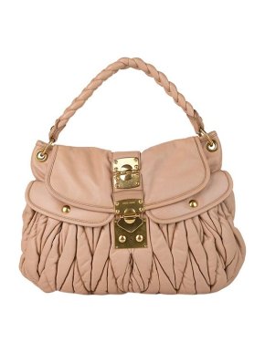 Miu Miu Pink Matelasse leather Coffer bag