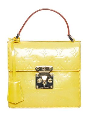 Louis Vuitton Yellow Monogram Vernis Spring Street bag