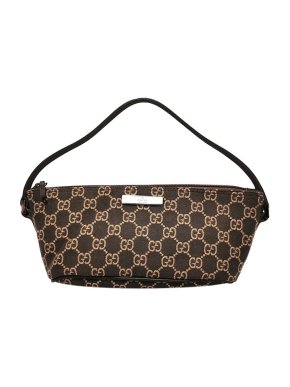 Gucci Brown GG canvas Boat baguette
