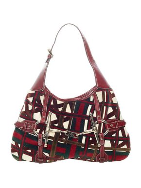 Gucci Printed canvas & leather 85th Anniversary Horsebit bag