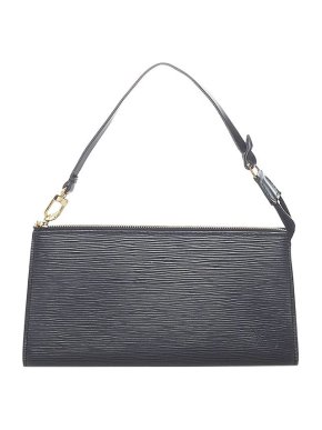 Louis Vuitton Black Epi leather Pochette Accessoires bag