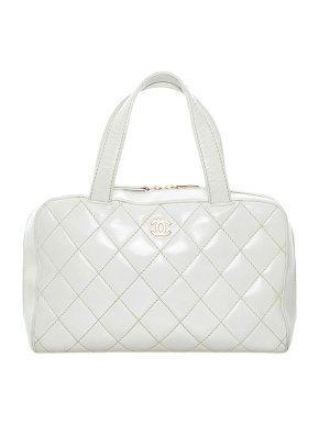 Chanel Vintage white leather Wild Stitch bag