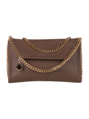 Stella McCartney Brown Shaggy Deer Falabella crossbody bag