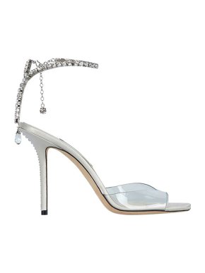 Jimmy Choo PVC Embellished Saeda 100mm Pumps