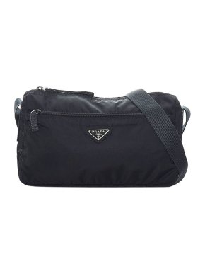 Prada Black Nylon Tessuto Messenger Bag