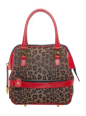Fendi Leopard print nylon bag