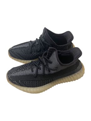 Yeezy x Adidas Black & grey stretch-knit Boost 350 trainers