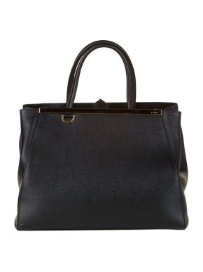 Fendi Black leather 2Jours bag