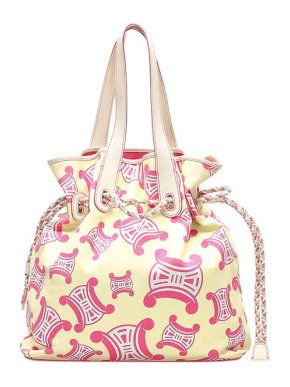 Celine Vintage Triomphe printed canvas tote bag