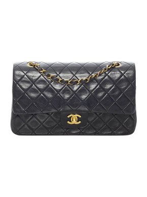 Chanel Black lambskin leather Double Flap bag