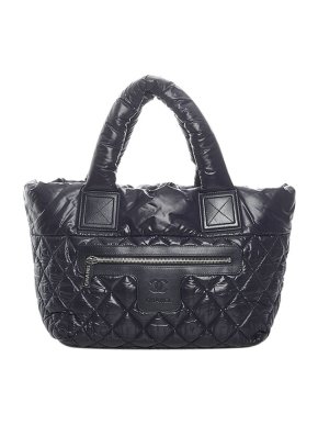 Chanel Vintage quilted nylon Coco Cocoon tote bag